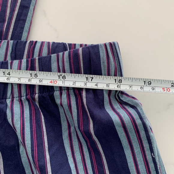 Nordstrom XL Navy Striped 100% Cotton Pajama Set New no Tag - Picture 14 of 16